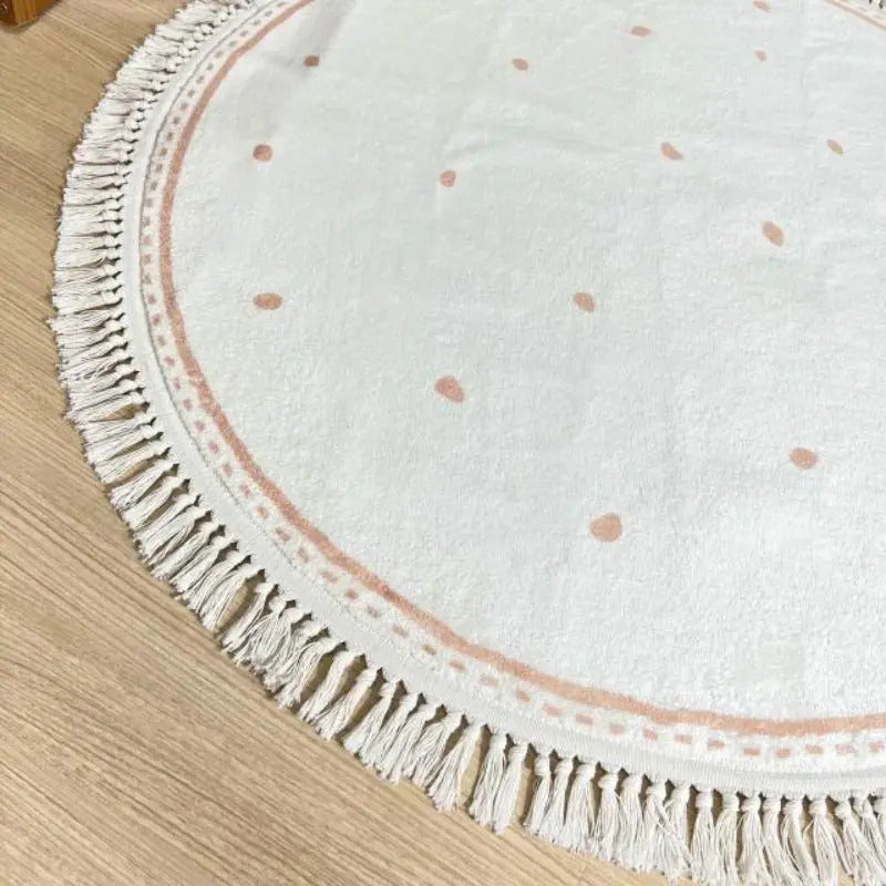 BABYBOHO Diameter100cm / 1 BABYBOHO Carpet שטיח עגול בעיצוב בוהו שיק 100 ס''מ לחדר תינוק