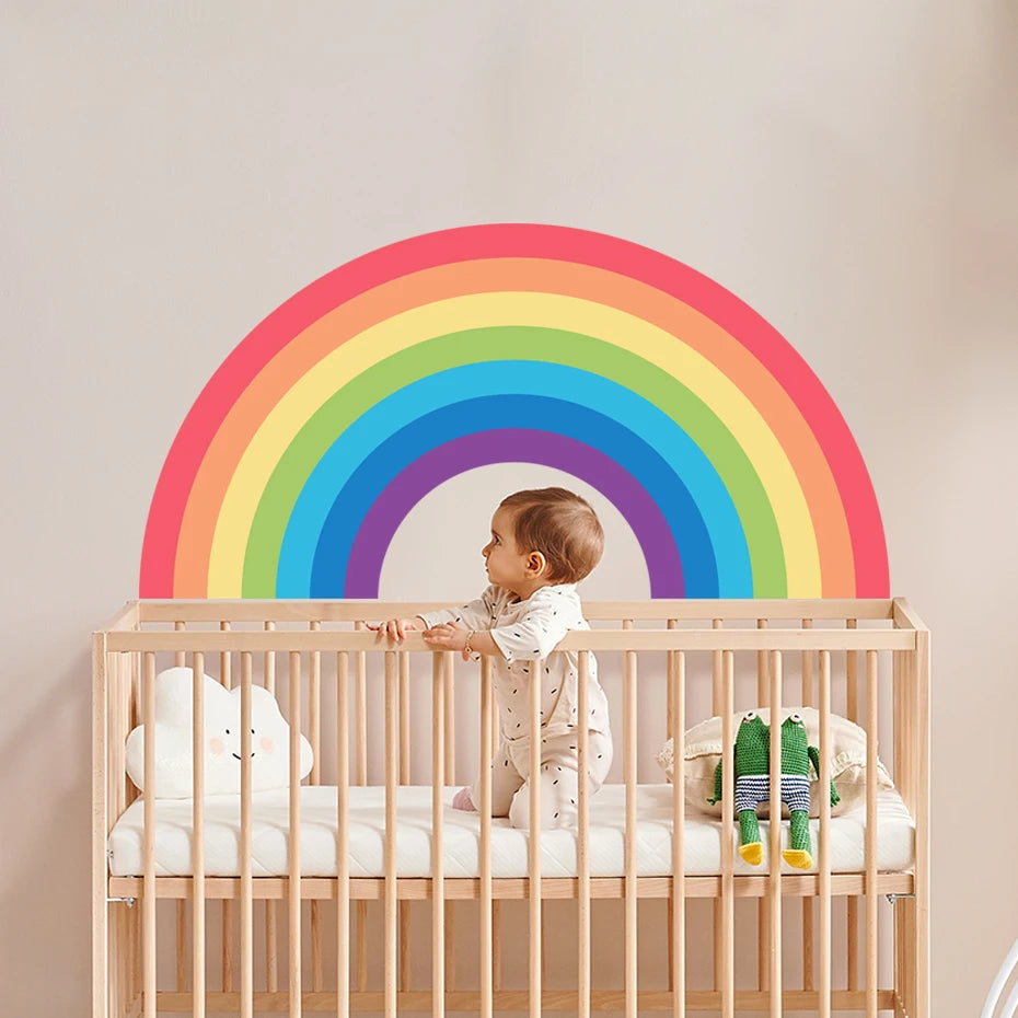 BABYBOHO M BABYBOHO Wall Decals מדבקות קיר בוהו קשת בענן לחדר תינוק