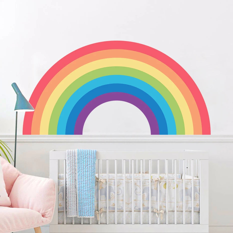 BABYBOHO M BABYBOHO Wall Decals מדבקות קיר בוהו קשת בענן לחדר תינוק