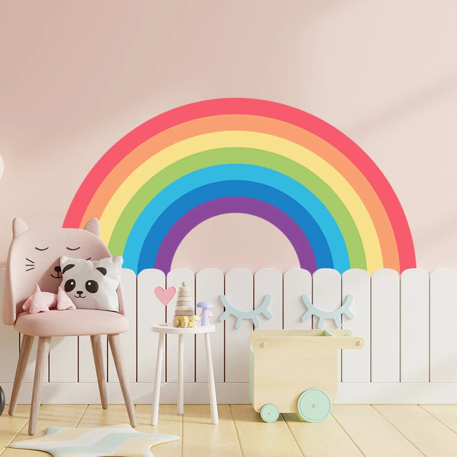 BABYBOHO M BABYBOHO Wall Decals מדבקות קיר בוהו קשת בענן לחדר תינוק