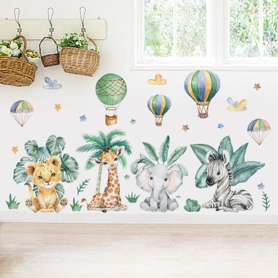 BABYBOHO 1 BABYBOHO Wall Decor מדבקות קיר בוהו חיות ג'ונגל לחדר תינוק