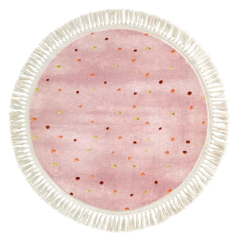 BABYBOHO Diameter100cm / 7 BABYBOHO Carpet שטיח עגול בעיצוב בוהו שיק 100 ס''מ לחדר תינוק