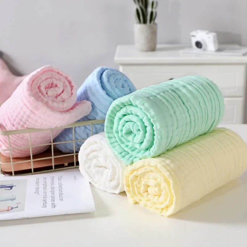 BABYBOHO תכלת BABYBOHO Blanket חיתול טטרא ענק בצבעים לתינוק