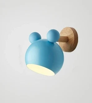 BABYBOHO כחול BABYBOHO Lighting מנורת קיר מיקי מאוס לחדר תינוק