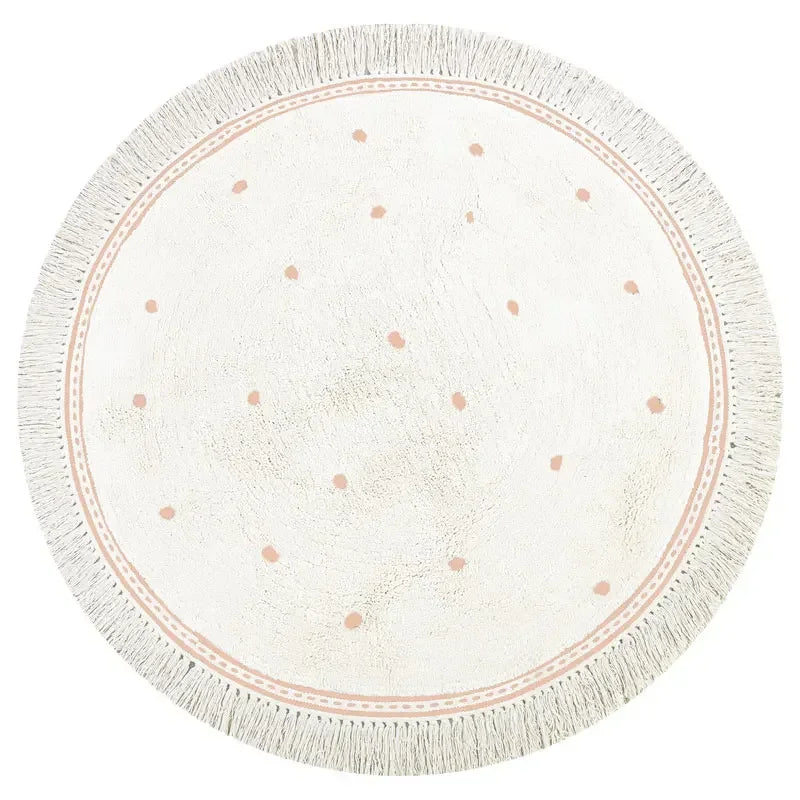 BABYBOHO Diameter100cm / 4 BABYBOHO Carpet שטיח עגול בעיצוב בוהו שיק 100 ס''מ לחדר תינוק