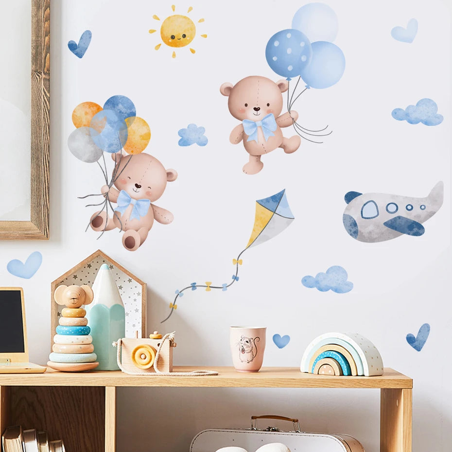 BABYBOHO SL3503A BABYBOHO Decor מדבקות קיר בוהו איורים ורודים לחדר תינוק